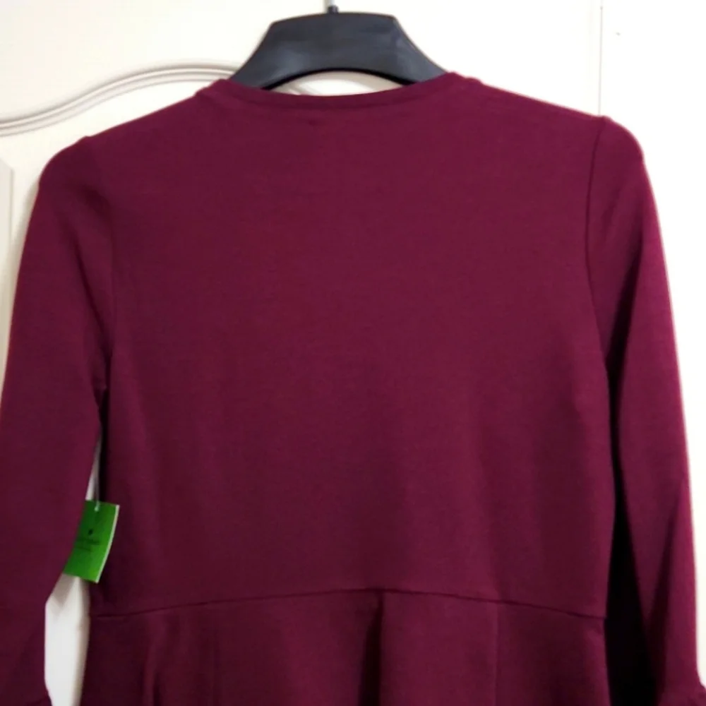 NWT! Kate Spade Bell Sleeve Ponte Skater Mini Dress Sz M